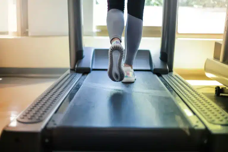 Modern treadmill for home gym cardio workouts