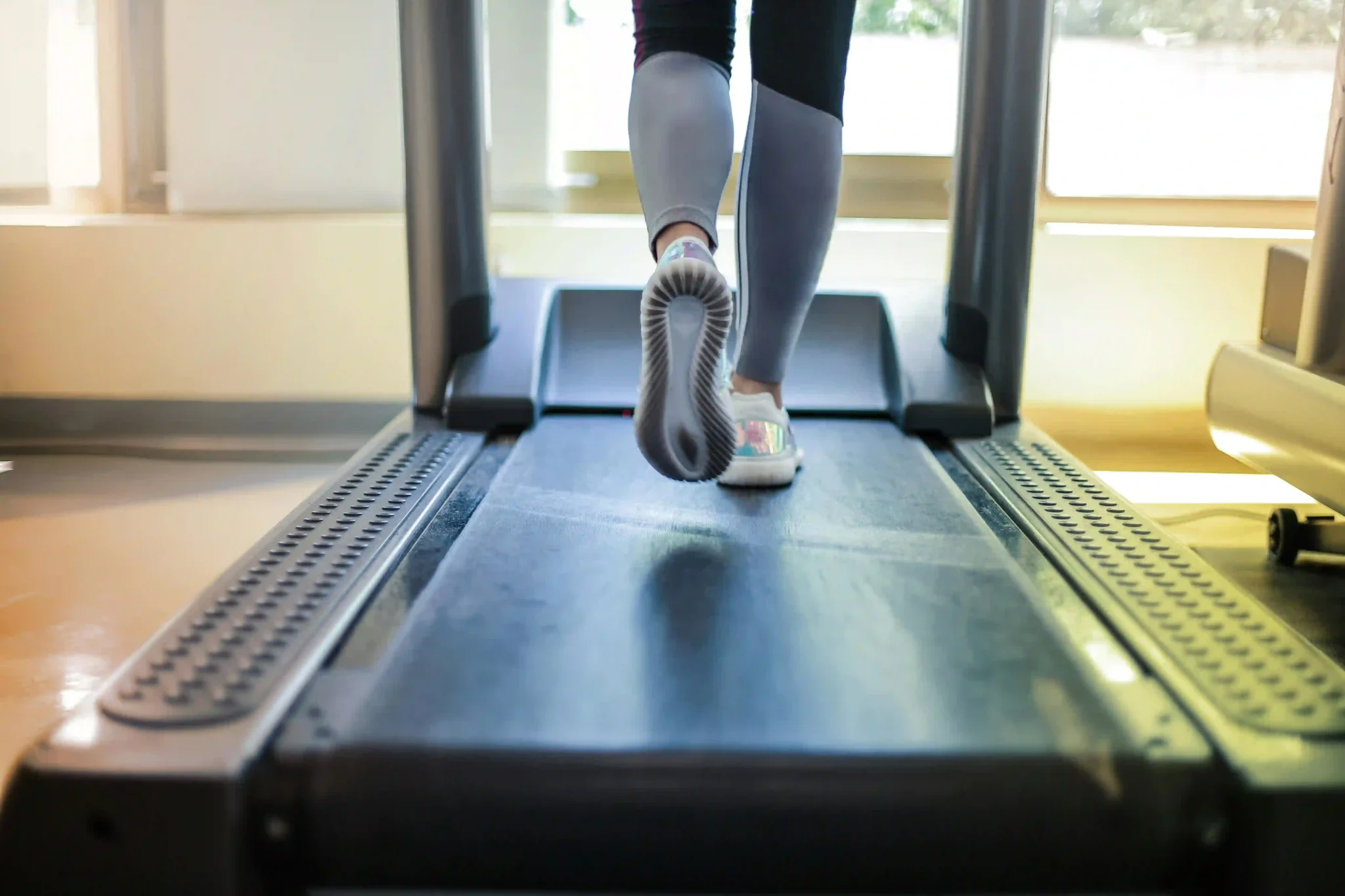 Modern treadmill for home gym cardio workouts