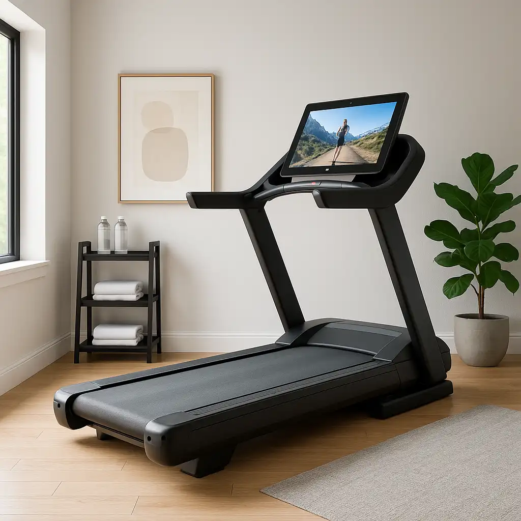 Featured treadmills in a home gym