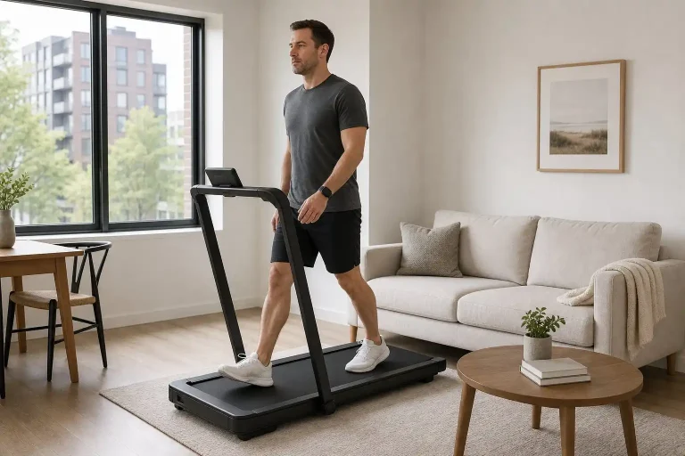 best treadmill for small spaces in compact apartment home gym setup