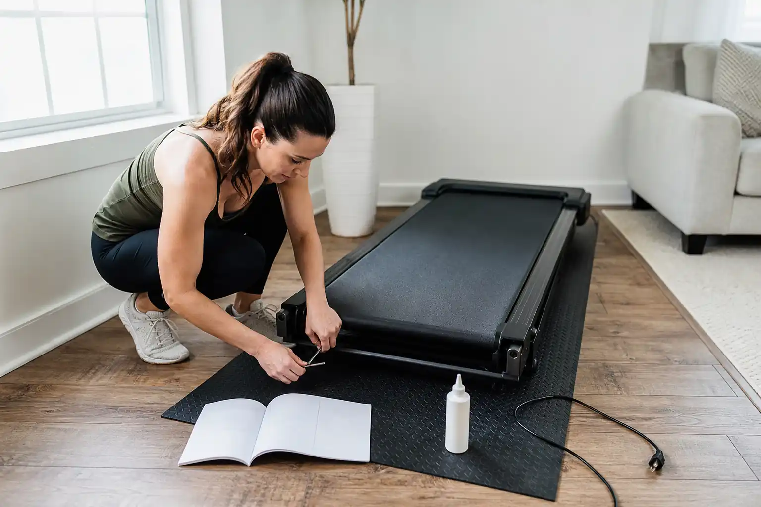 Common Treadmill Problems: home treadmill scene