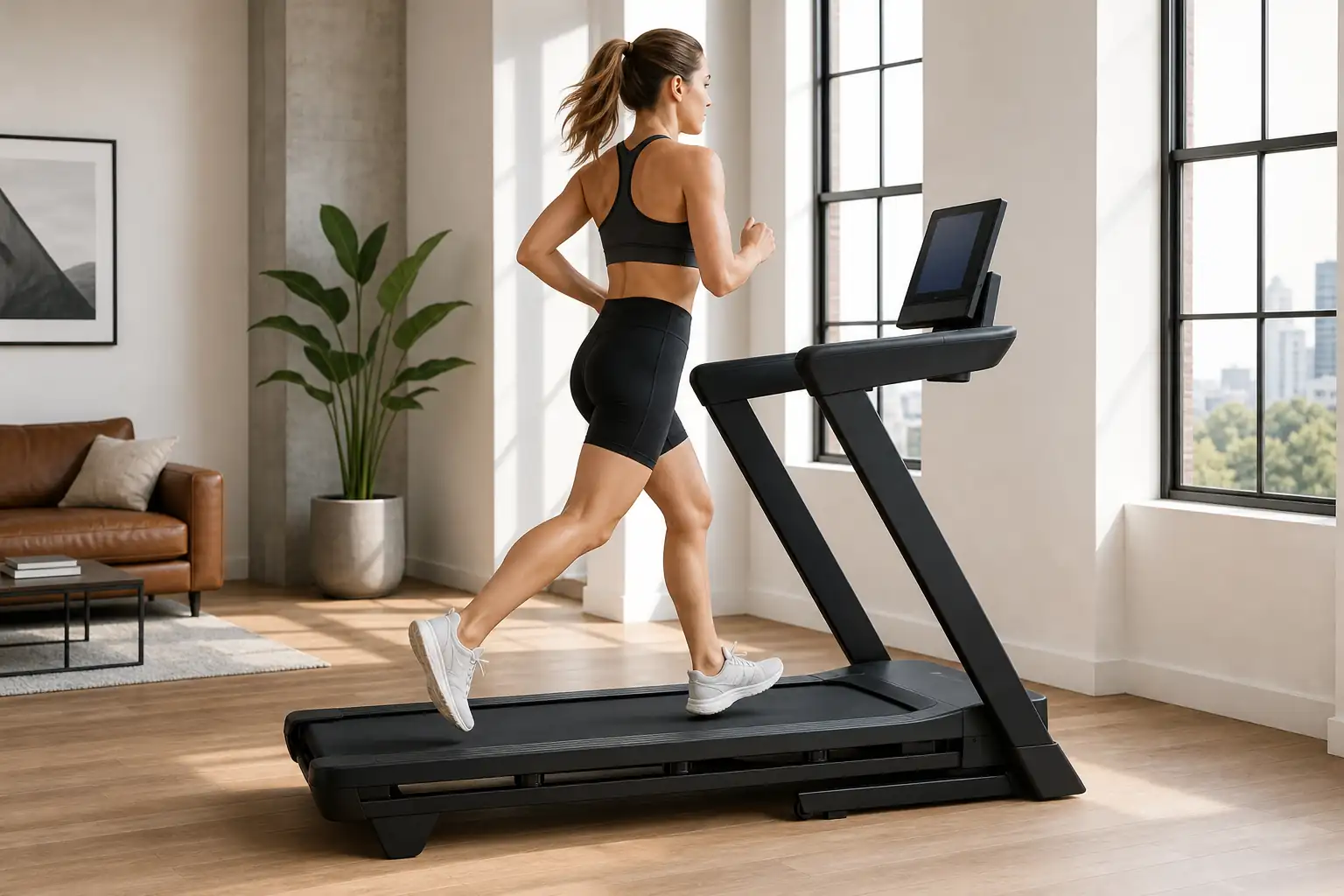 Is NordicTrack Worth It?: home treadmill scene