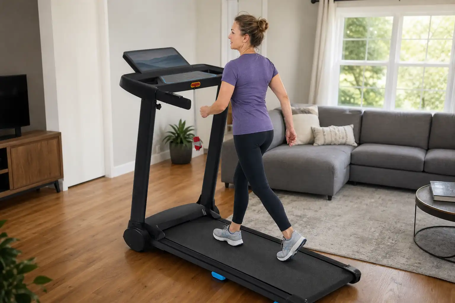 Merax 3.0 HP Folding Treadmill treadmill review: runner training at home