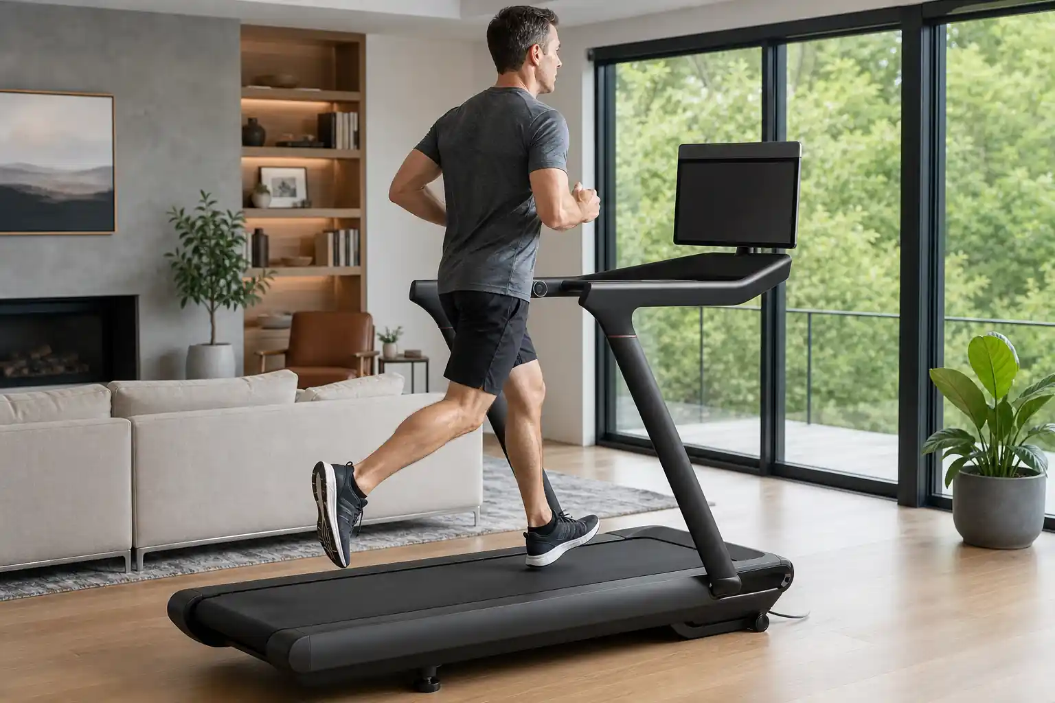 Peloton Treadmill Guide: home treadmill scene
