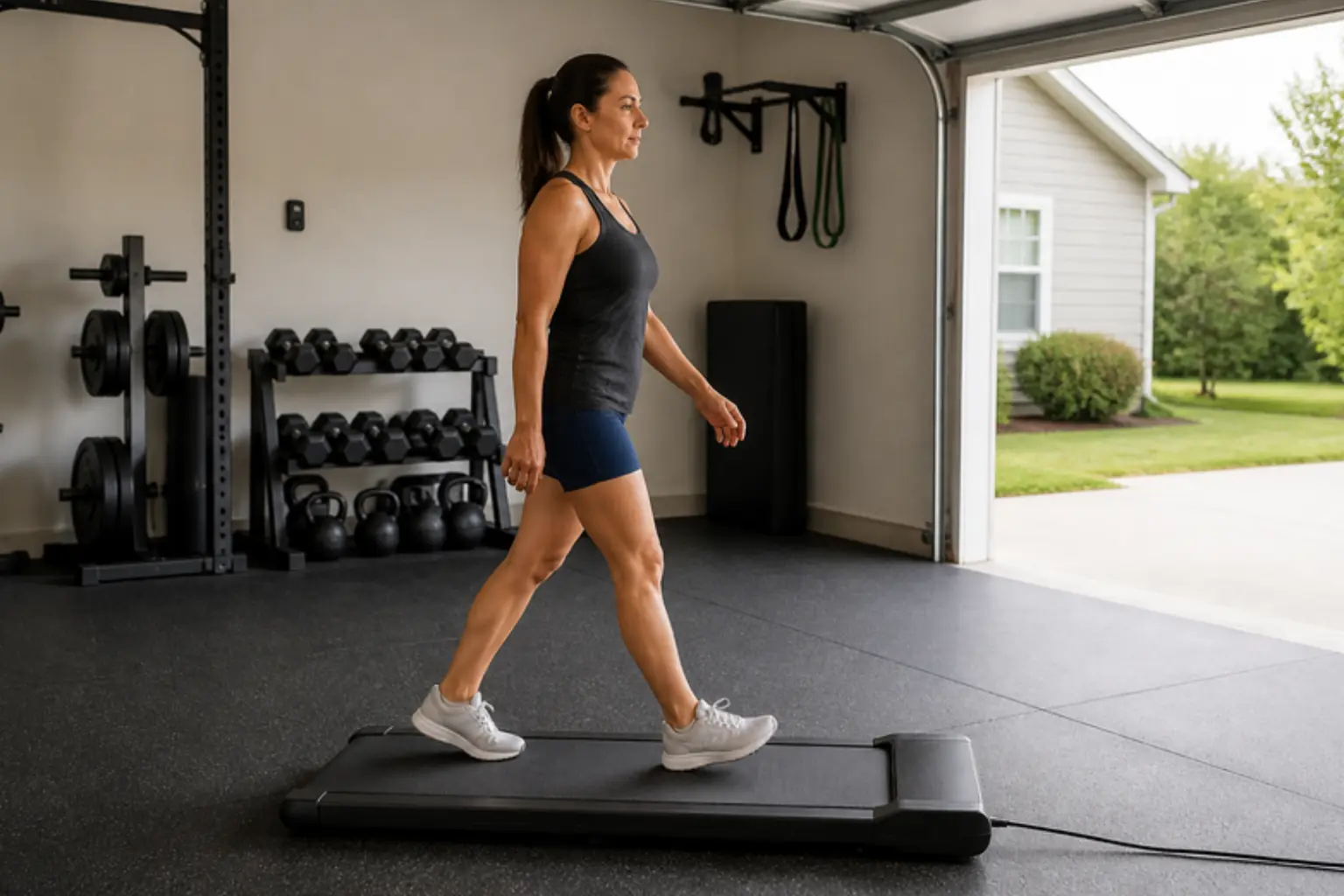 SereneLife SLFTRD26BT treadmill review: runner training at home