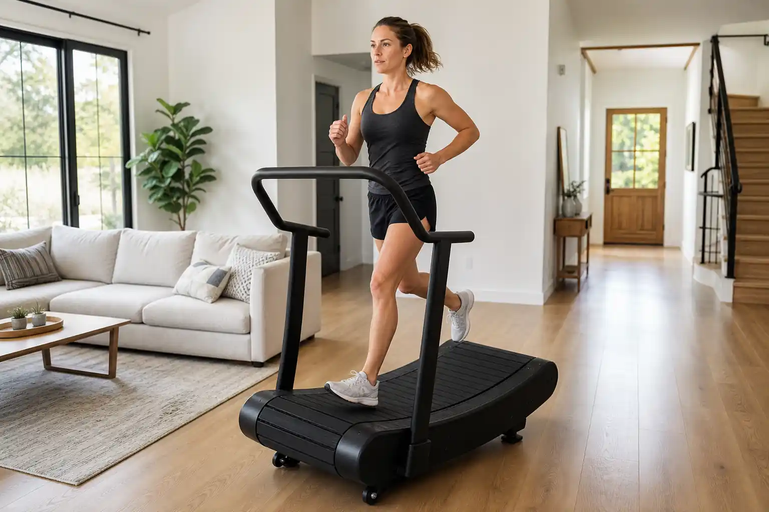 Sunny Health & Fitness SF-X7110 treadmill review: runner training at home
