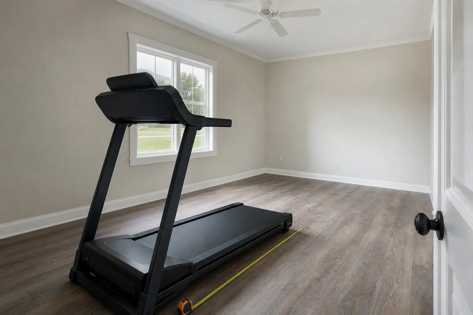 Treadmill Dimensions Guide: home treadmill scene